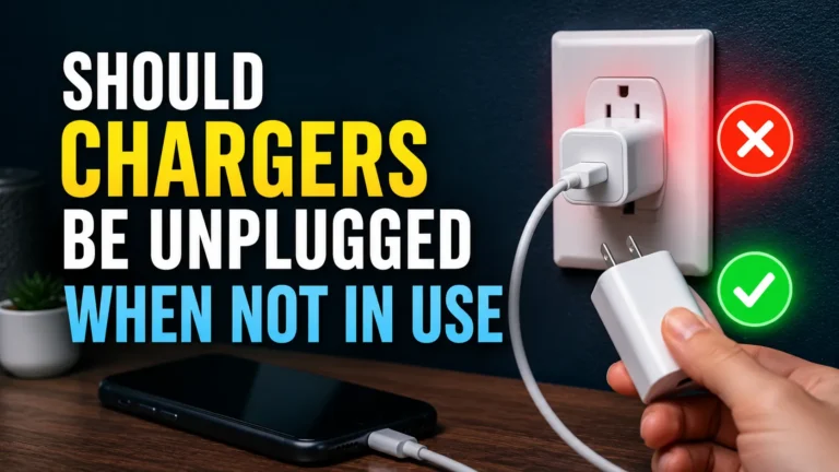 should chargers be unplugged when not in use
