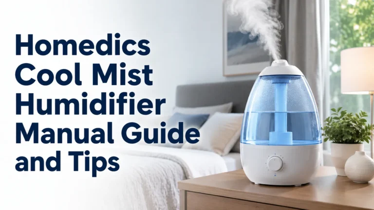 Homedics Cool Mist Humidifier Manual Guide and Tips