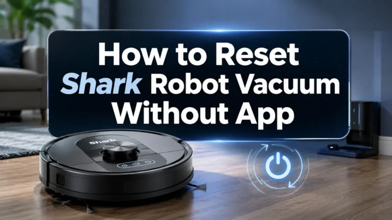 How to Reset Shark Robot Vacuum Without App