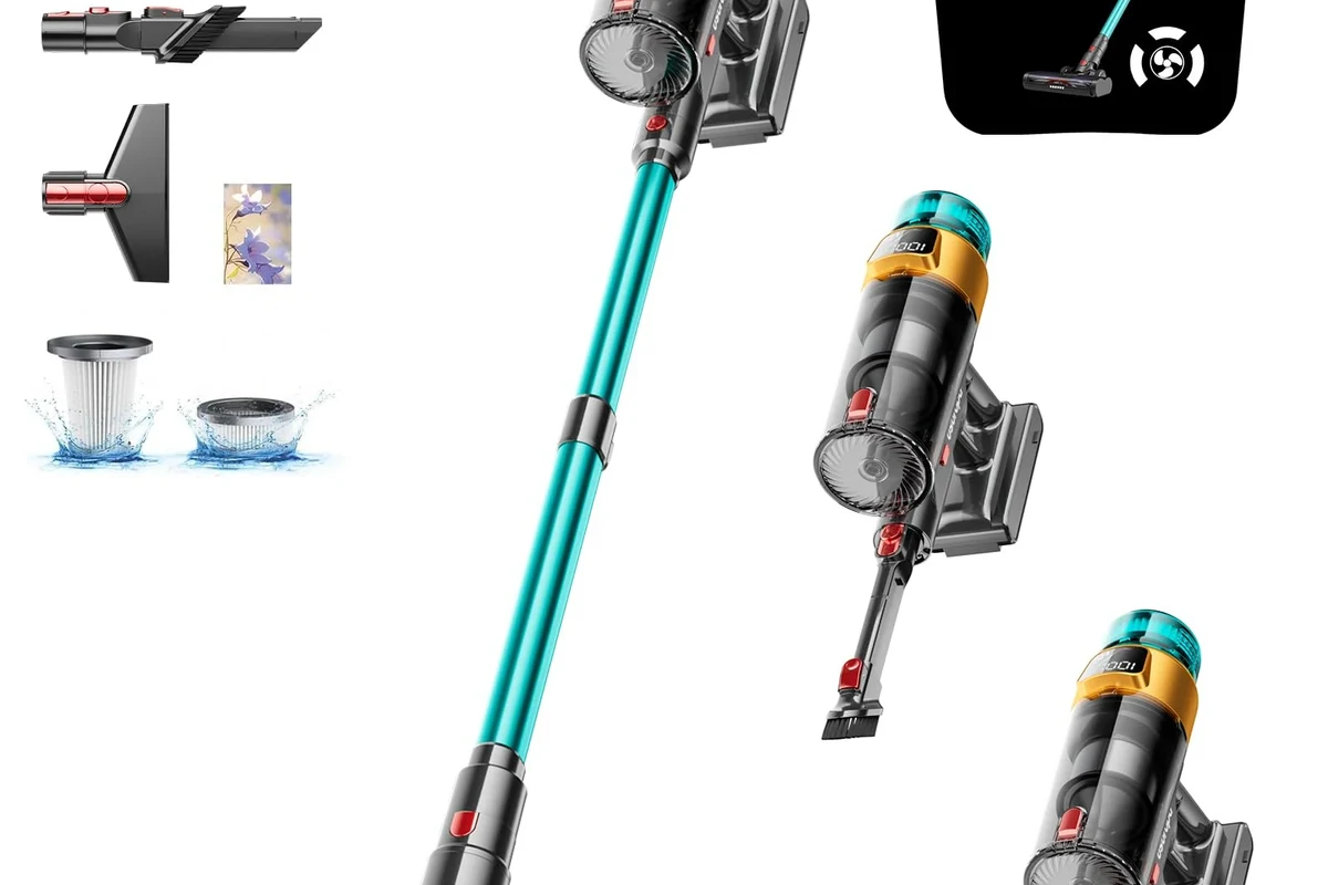 Upright and canister vacuums shown side by side for home cleaning comparison