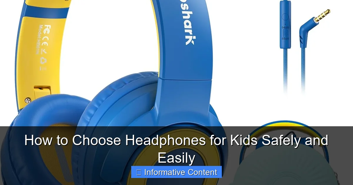 How to Choose Headphones for Kids Safely and Easily