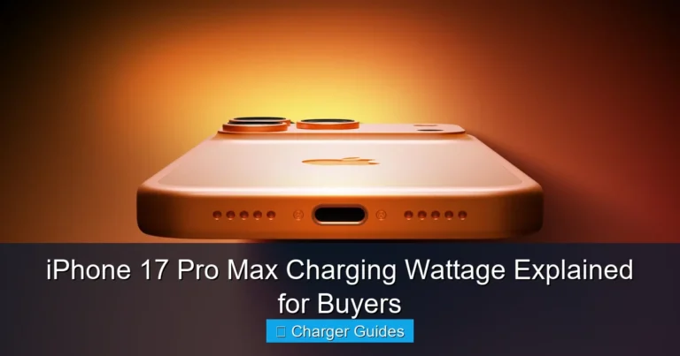 iPhone 17 Pro Max Charging Wattage Explained for Buyers