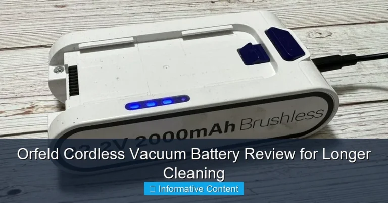 Orfeld Cordless Vacuum Battery Review for Longer Cleaning