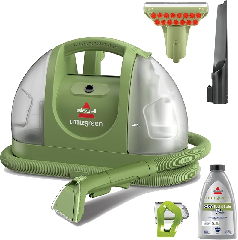 BISSELL Little Green Portable Carpet and Upholstery Cleaner with Specialty Tools for Auto Detailing