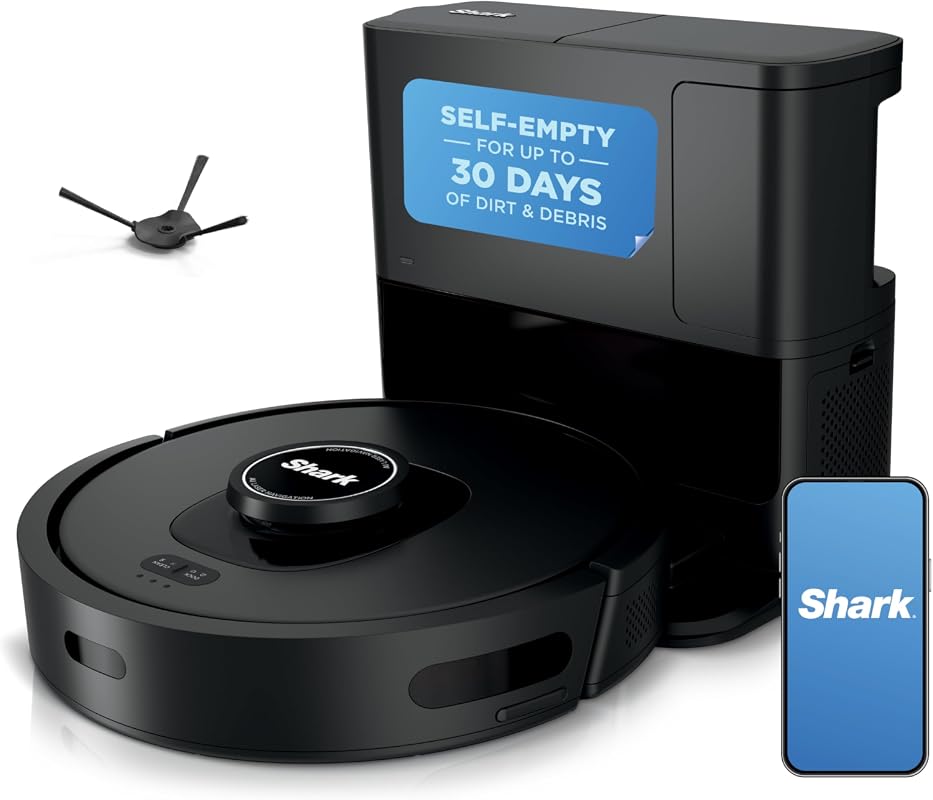 Shark AV2501S AI Ultra Robot Vacuum with Matrix Clean, Self-Empty Base, HEPA, Pet Hair