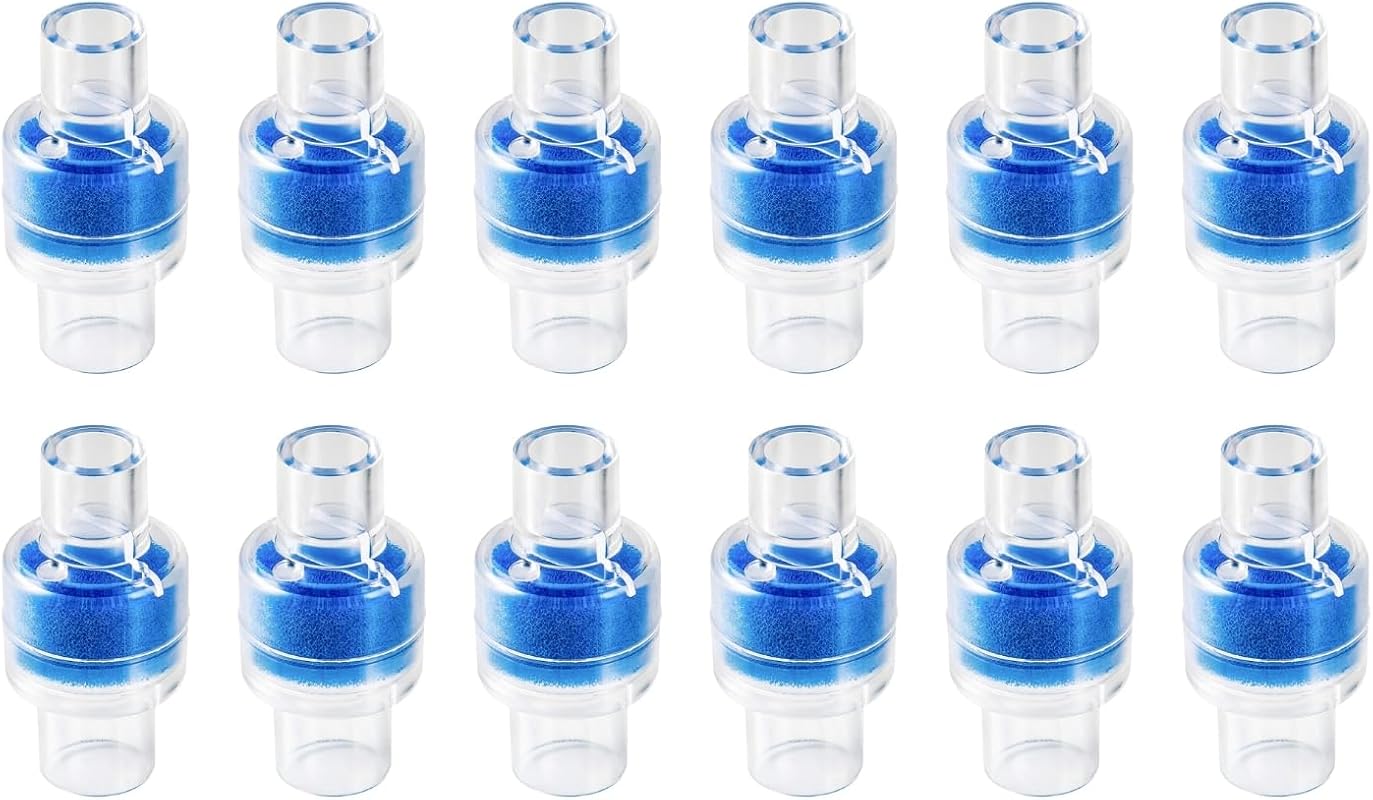 Nispira HME Filter 12-pack for CPAP and BiPAP machines