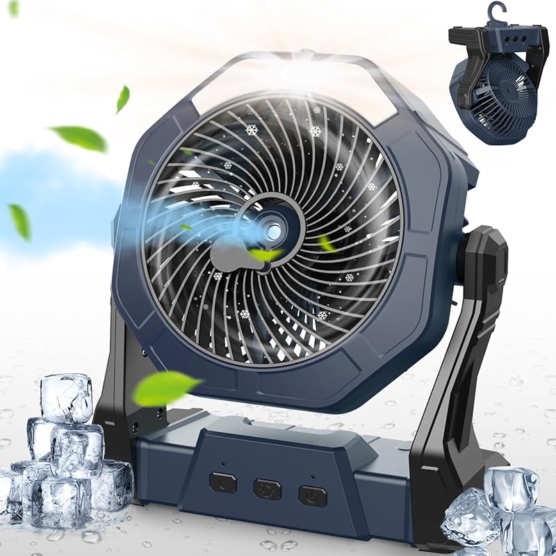 Ausic Portable Misting Camping Fan