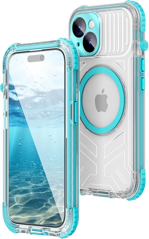 WIFORT iPhone 15 Waterproof Case with 15FT military shockproof protection