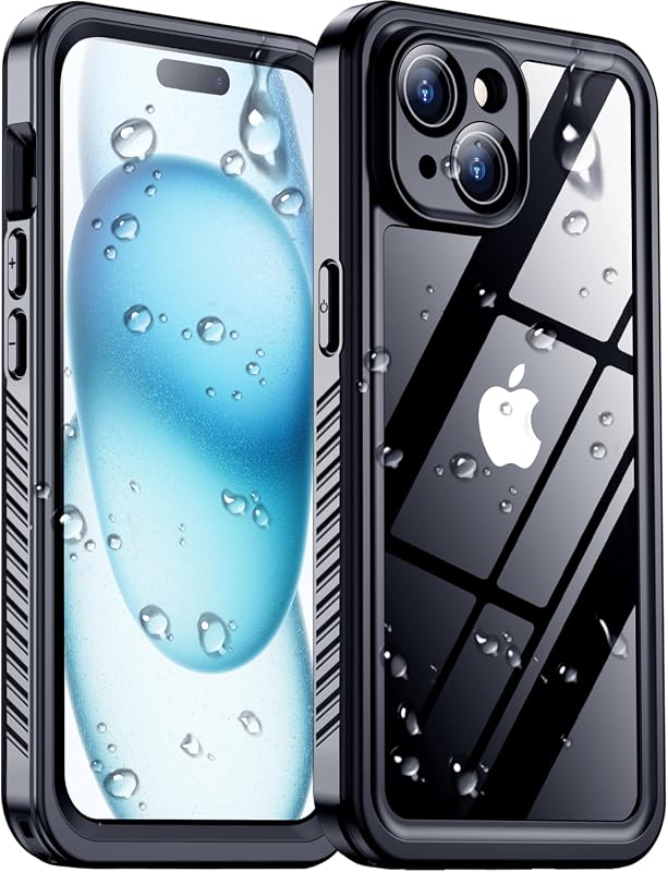 2025 iPhone 15 Waterproof Case with military-grade shockproof protection