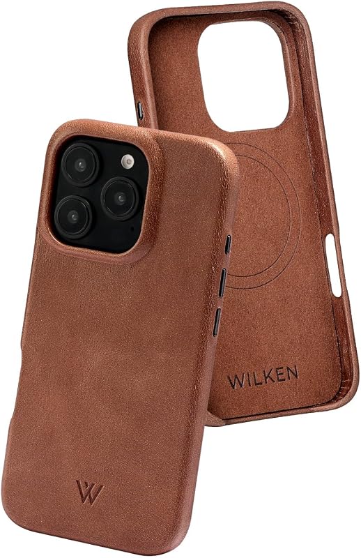 Wilken iPhone 16 Pro Leather Slim Case in Brown