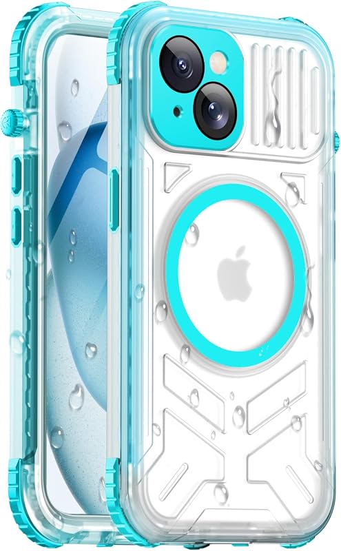 iPhone 15 Waterproof Case with MagSafe and lanyard