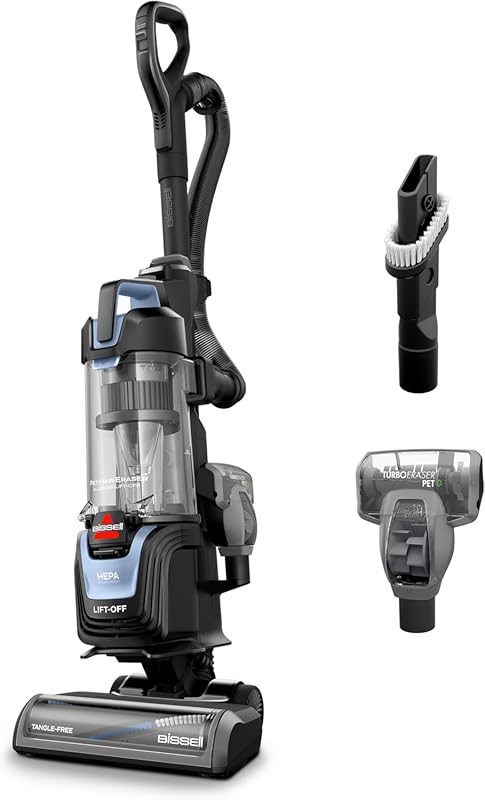 Bissell Pet Hair Eraser Lift-Off Vacuum with HEPA Filter and Tangle-Free Brush Roll