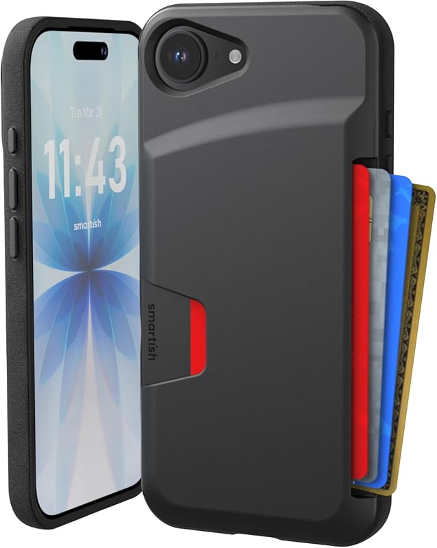 Smartish Wallet Slayer Vol. 1 iPhone 17e/16e wallet case with slim card holder