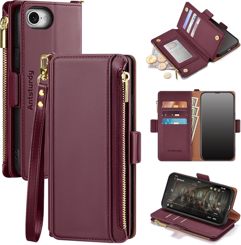 Antsturdy Wallet Case for iPhone 8