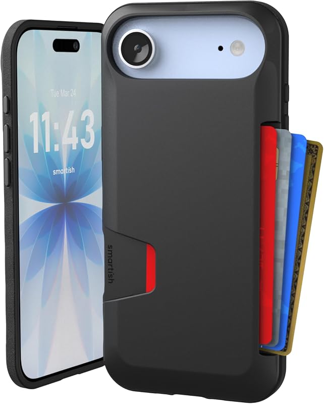 Smartish iPhone Air Wallet Case, Slim Protective Design, Credit Card Holder, Hidden Slot, Drop Tested
