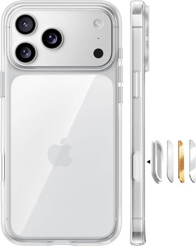 TORRAS shockproof clear iPhone 17 Pro Max case