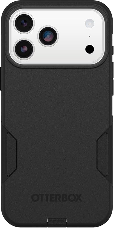 OtterBox Commuter Series iPhone 17 Pro Max Case, Thin Dual-Layer Impact Protection, Black