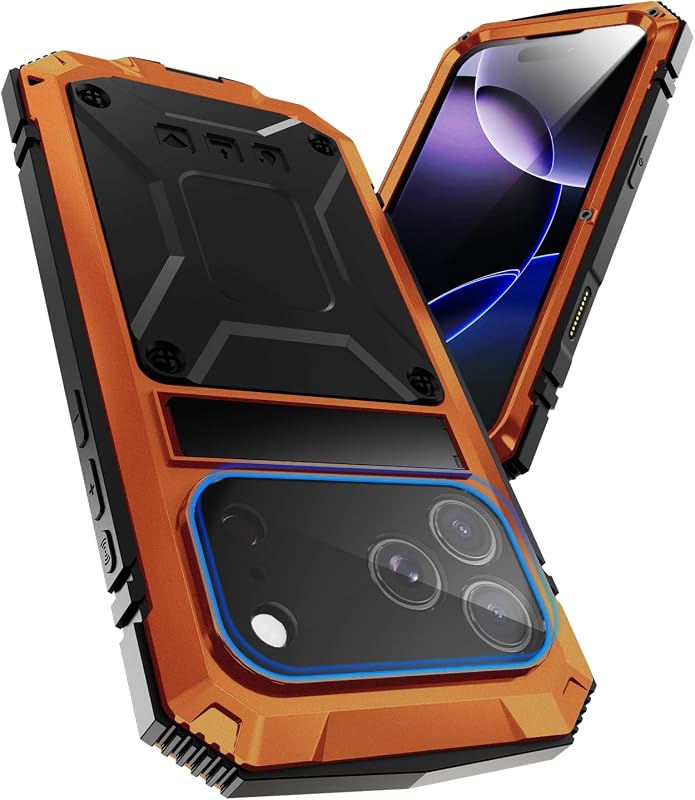 Simicoo iPhone 17 Pro Military Heavy Duty Aluminum Silicone Case