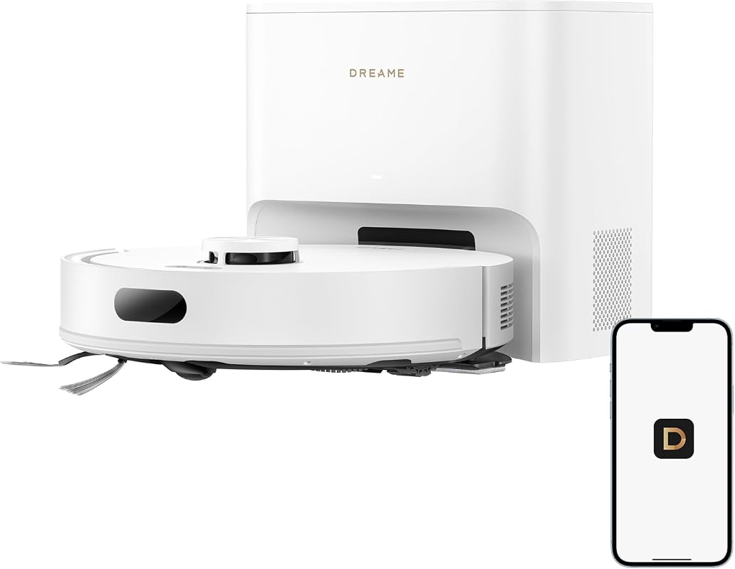 DREAME D20 Air Plus Robot Vacuum and Mop Combo with 20,000Pa Suction and Auto-Empty Dock