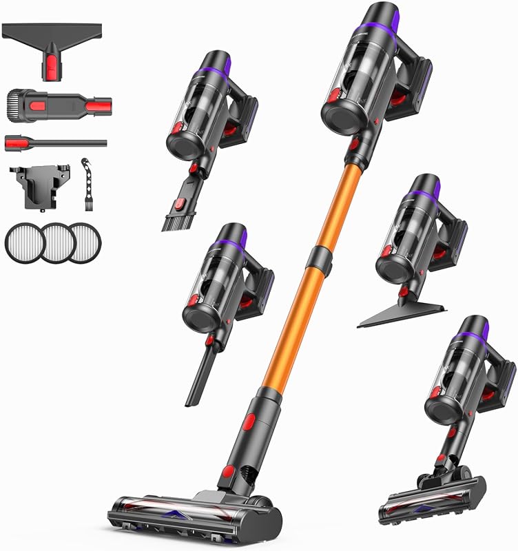 TechRise Cordless Vacuum Cleaner with HEPA Filter