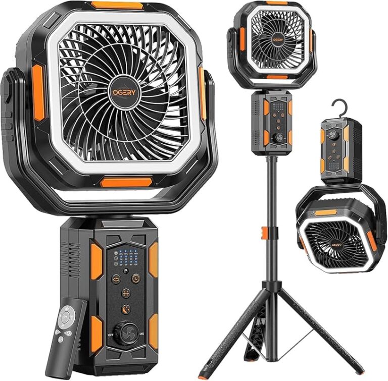 7 Best Rechargeable Tripod Fans for Portable Cooling and Convenience
