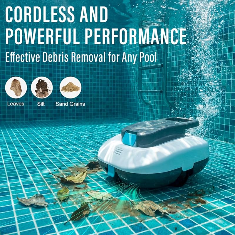 STARRYBOT cordless robotic pool cleaner with dual motors