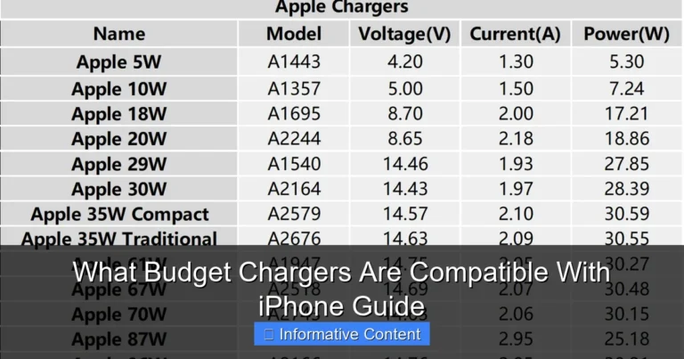 What Budget Chargers Are Compatible With iPhone Guide