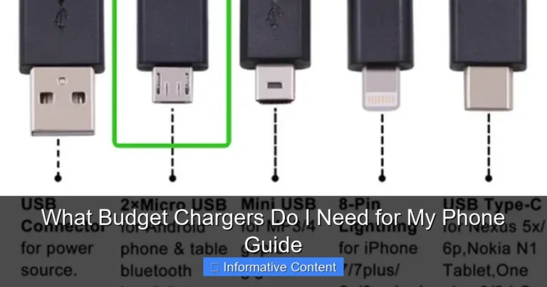 What Budget Chargers Do I Need for My Phone Guide