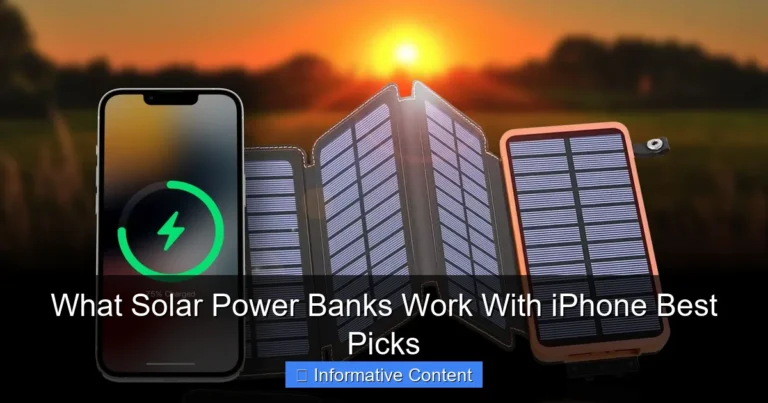 What Solar Power Banks Work With iPhone Best Picks