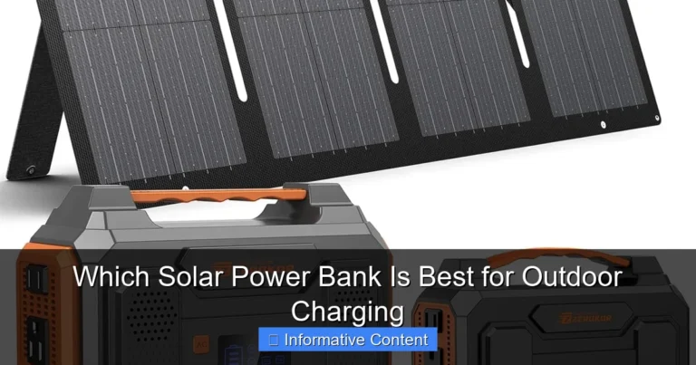 Which Solar Power Bank Is Best for Outdoor Charging