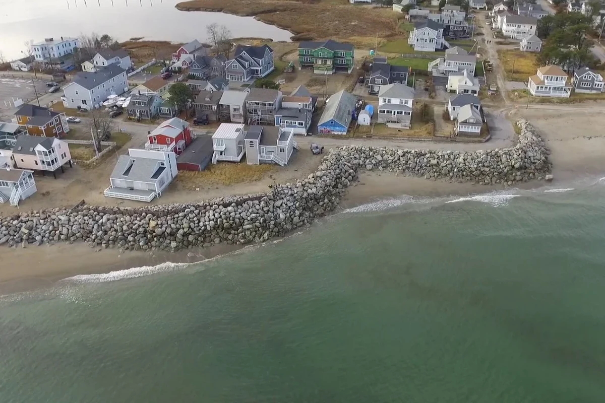 Outdoor live beach camera overlooking the shoreline with ocean waves and coastal light