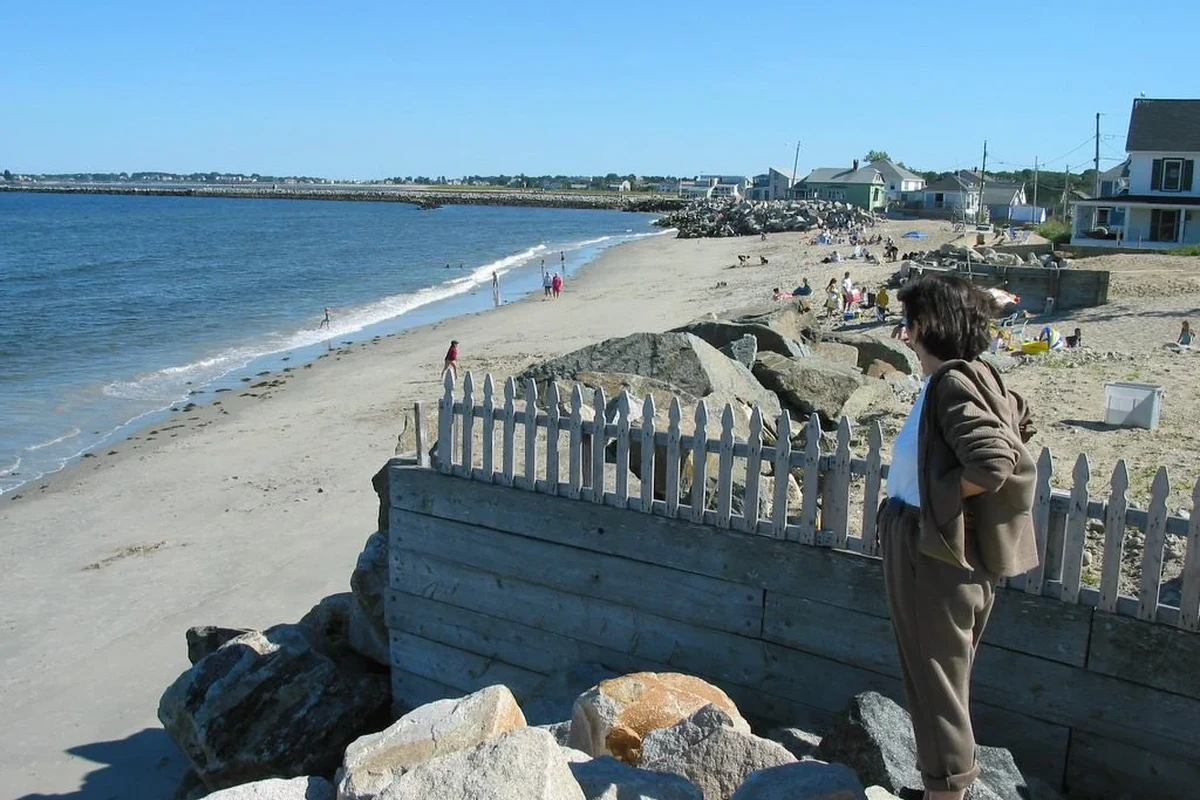 Outdoor live beach camera overlooking the shoreline with ocean waves and coastal light