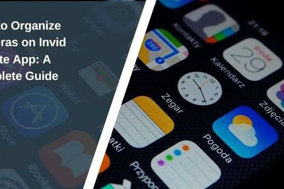 Smart home security camera dashboard organized in the Invid Elevate app