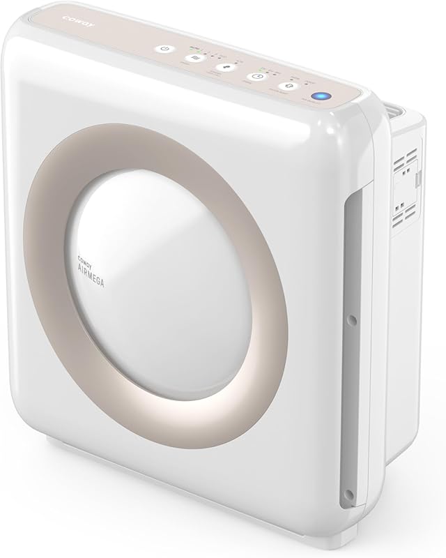 Coway Airmega AP-1512HH(W) True HEPA Air Purifier with Air Quality Monitoring and Auto Mode