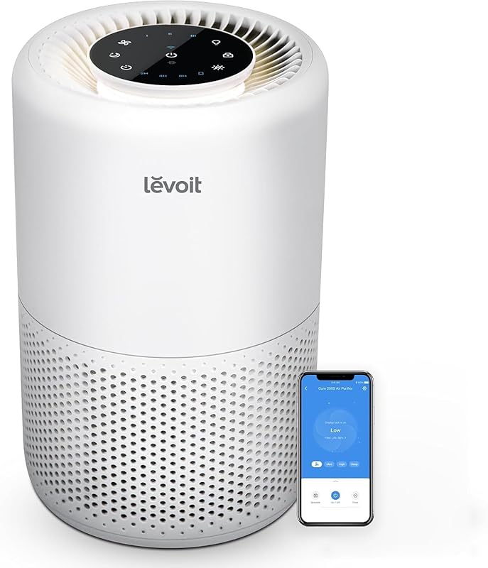 LEVOIT Core 200S-P Smart Air Purifier with HEPA Filter