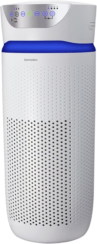 Homedics 5-in-1 UV-C Air Purifier with 360-Degree HEPA Filter