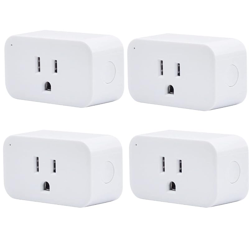 THIRDREALITY Smart Plug 4-Pack with Timer, 15A Zigbee Outlet, Repeater