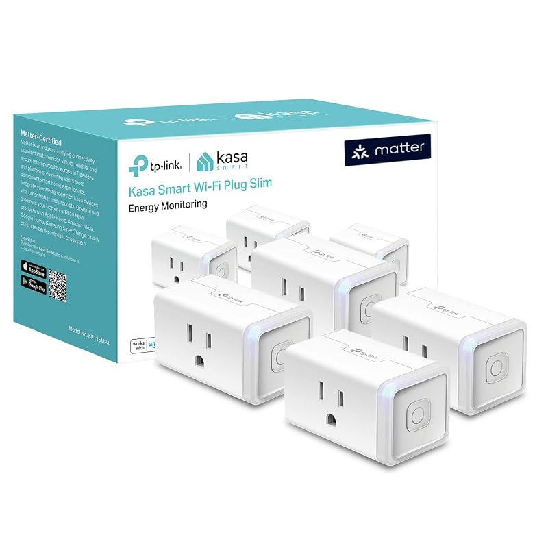 Kasa KP125M Smart Plug 4-pack with energy monitoring