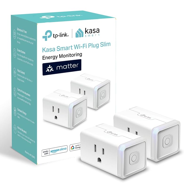 Kasa KP125M Smart Plug with energy monitoring 2-pack