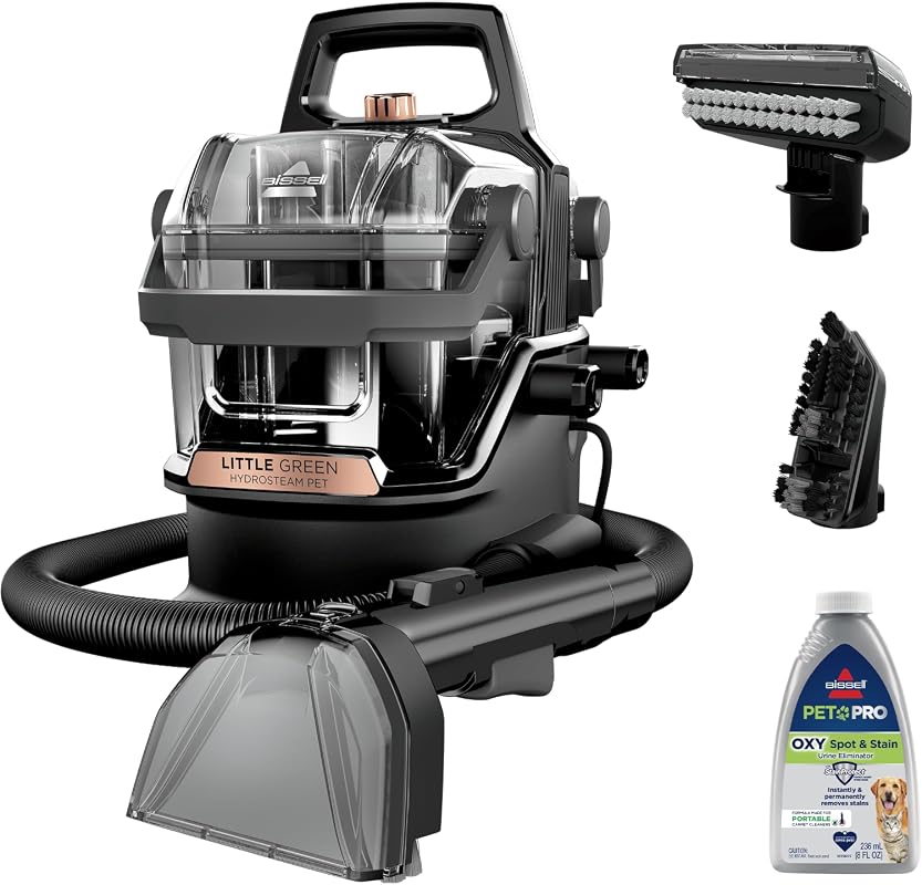 BISSELL Little Green HydroSteam portable carpet and upholstery cleaner