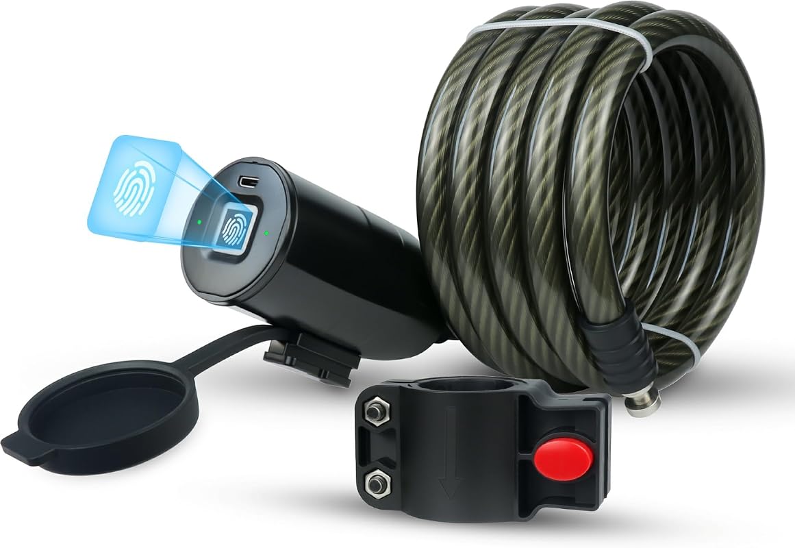 Smart Biometric Bike Cable Lock