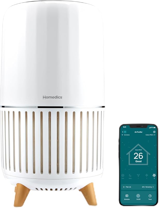 Homedics 4-in-1 smart air purifier tower