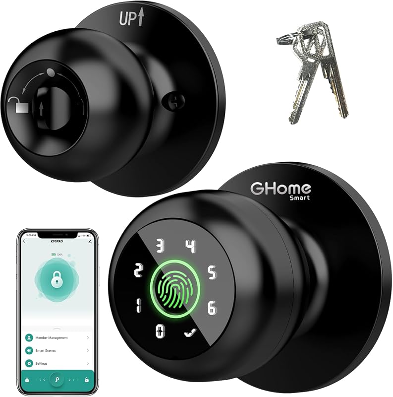 GHome Smart Fingerprint Door Lock with App Control