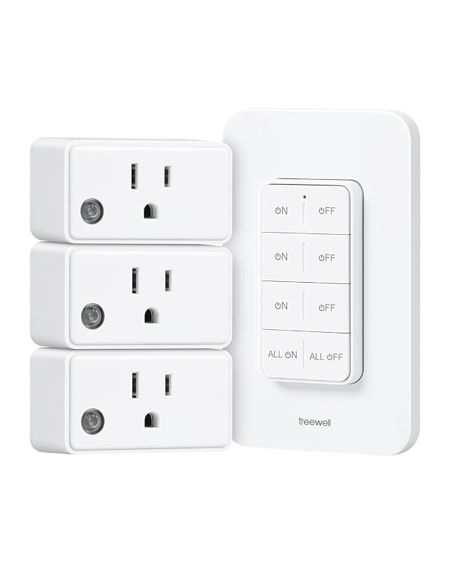 Wireless Wall Mounted Remote Control Outlet