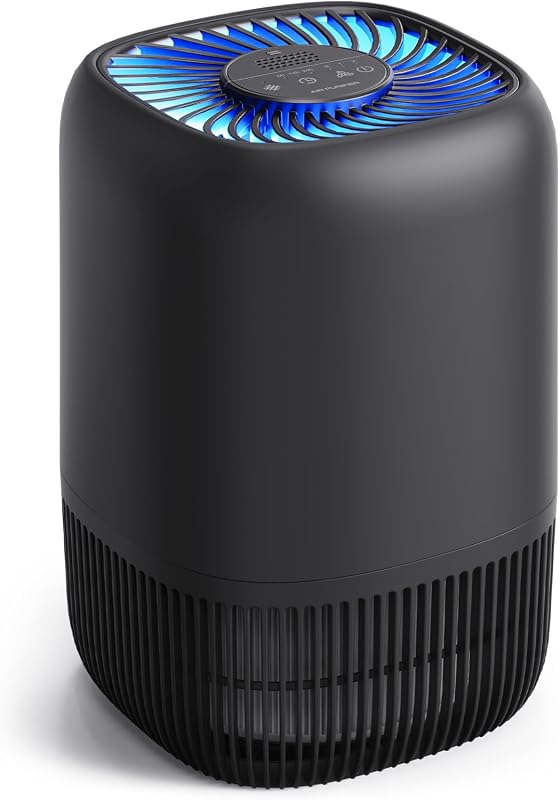 High-Efficiency Air Purifier for Bedroom Black