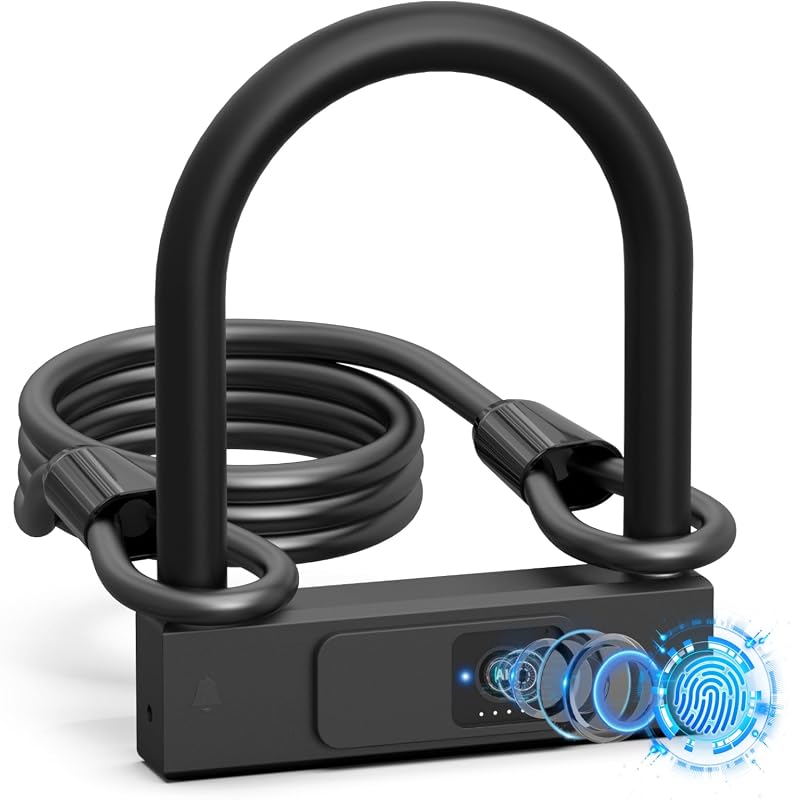 Bike U Lock with Fingerprint