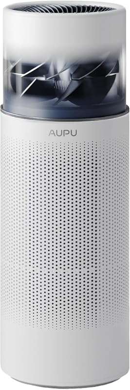 AUPU 2-in-1 Air Purifier and Evaporative Humidifier, True HEPA, Turbo Fan, Quiet Sleep Mode