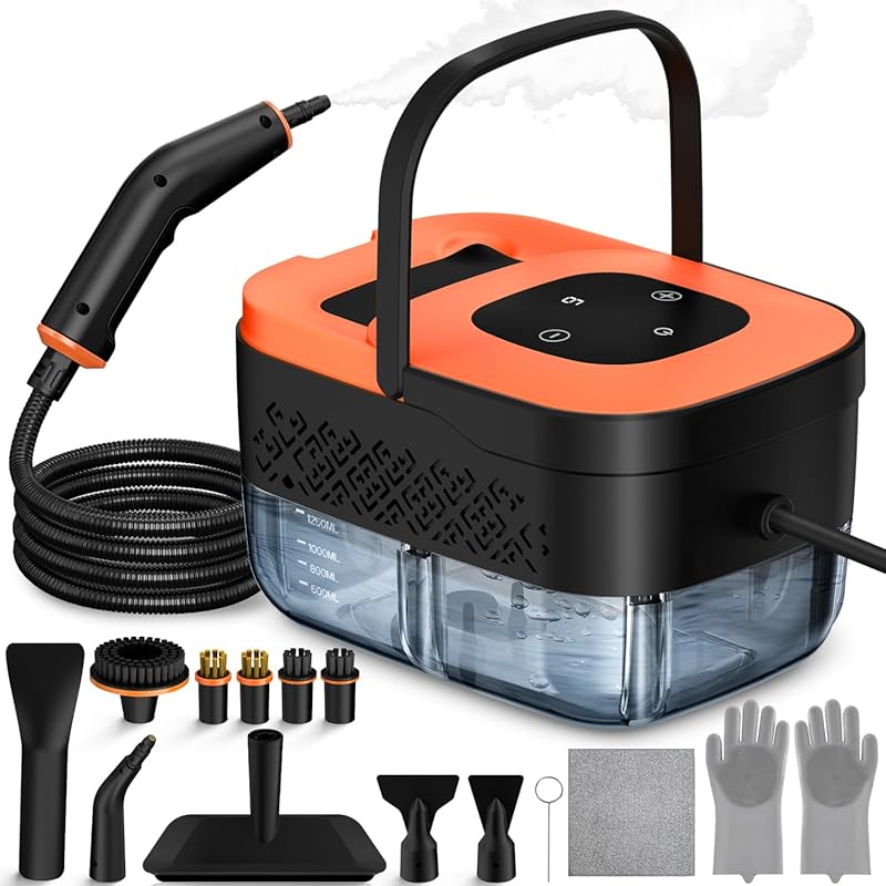 Portable Steam Cleaner with 16 Accessories