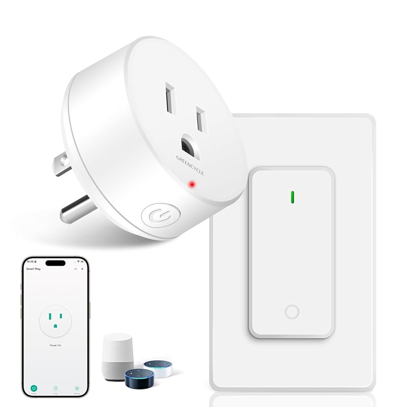 GreenCycle WiFi Smart Outlet Plug with Remote