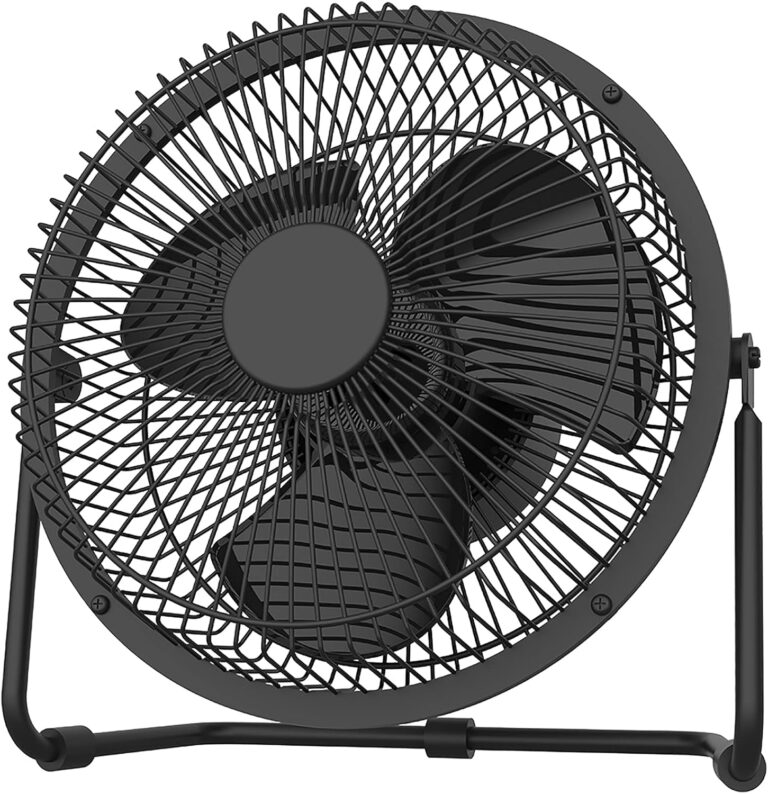 Battery Operated Desk Fan Review: 4-Speed Rechargeable Fan with Timer